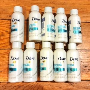 Dove Hypoallergenic Sensitive Skin Body Wash 1.8 OZ~ Lot of 10~ Travel Size